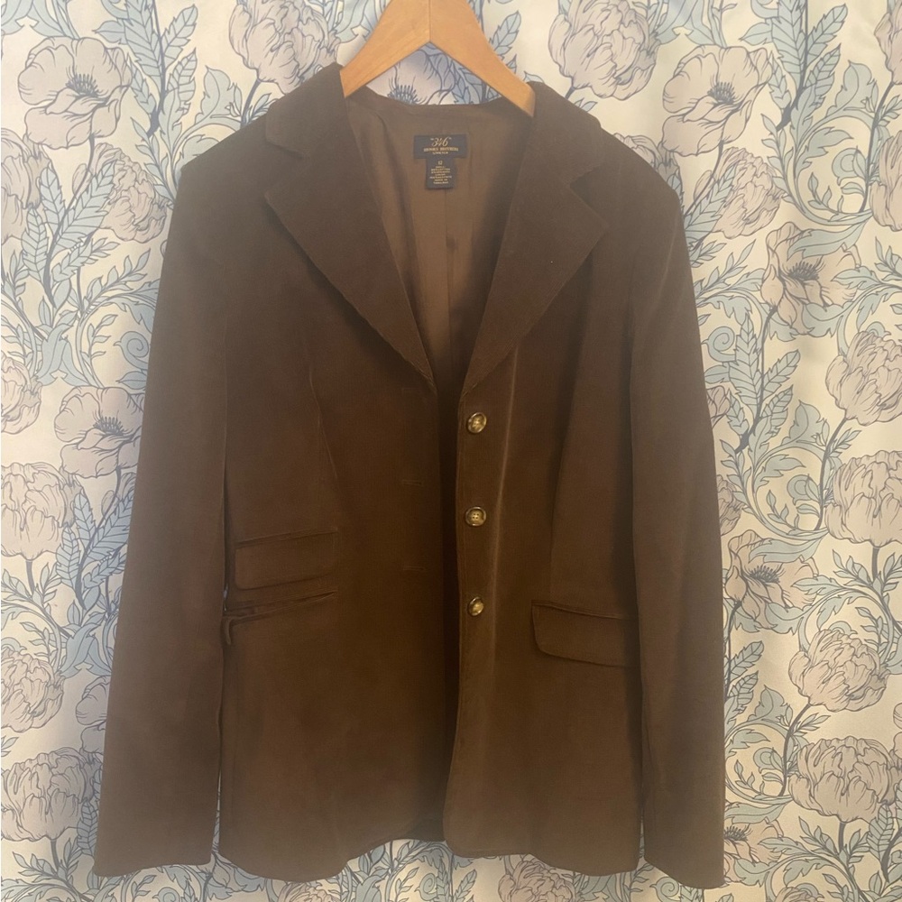 Brooks Brothers classic quiet luxury corduroy blazer size 12